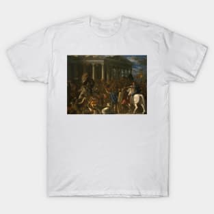 The Destruction and Sack of the Temple of Jerusalem by Nicolas Poussin T-Shirt